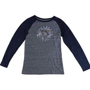 NHL Pitsburgh Penguins Long Sleeve Hockey Graphic Tee - Size Large